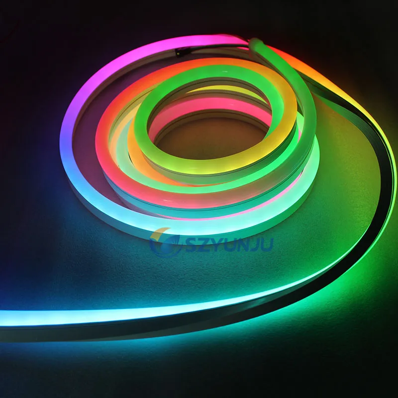 Светодиодный неоновый шнур WS2812B SK6812 WS2811 Силиконовая Водонепроницаемая неоновая