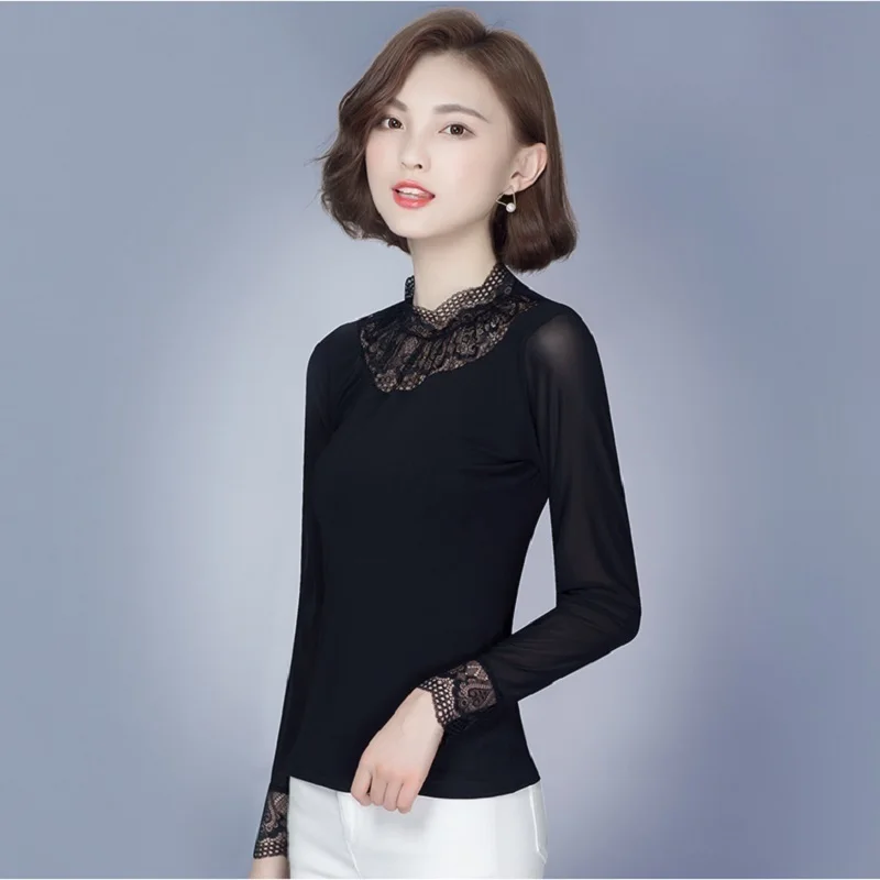 Slim Fit Roupa Moda 2018 Feminina Blusas Mujer футболка Баян Bluz осень зима женские корейский пуловер с
