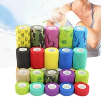 waterproof medical therapy self adhesive bandage muscle tape wrap sport finger joints wrap first aid kit pet elastic bandage