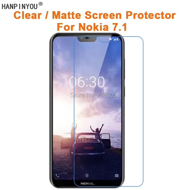 Для Nokia 7 1 TA 1085 1095 5 84 &quotпрозрачная глянцевая/Антибликовая матовая защитная пленка