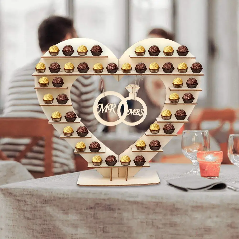 ALIM HOT Mr and Mrs подставка для шоколада Ferreo Rocher деревянная Hershey Kisses Свадебная стойка