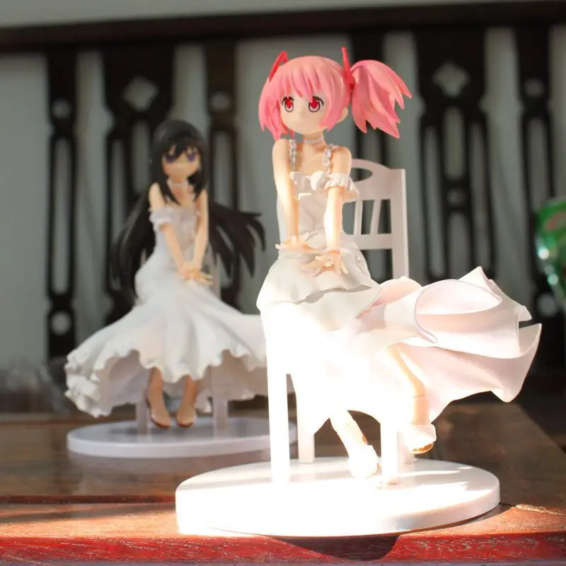 Экшн фигурка японского аниме Puella Magi Madoka Magica Kaname белое платье Akemi Homura коллекция 20