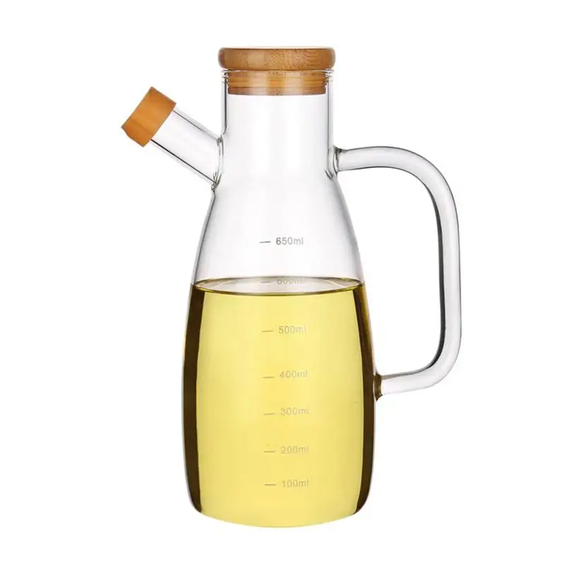 650ML из высокачественного боросиликатного Стекло оливковое масло уксус горшок