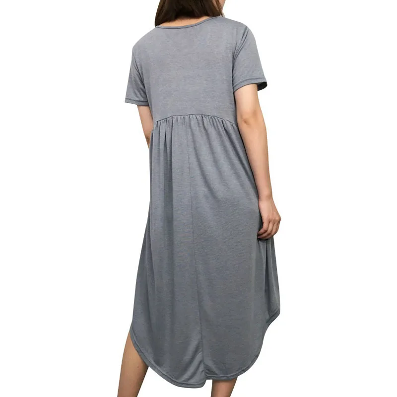 

2019 new maternity dress bottom maternity dress summer short-sleeved ladies dress pregnancy maternity dress