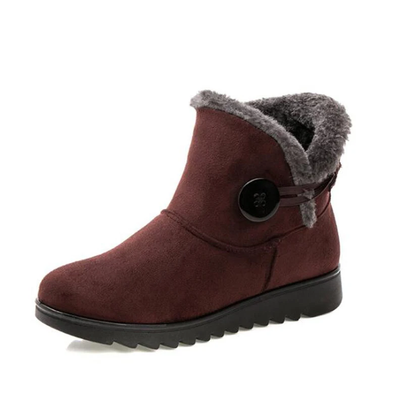 Парусный спорт LU женская обувь Теплые ботильоны с низким вырезом зимняя
