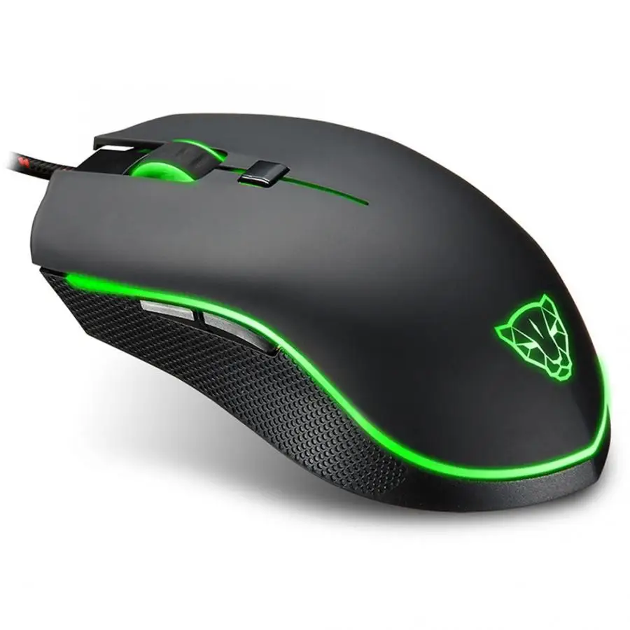 Motospeed V40 4000 точек/дюйм игровая мышь быстрая реакция USB с RGB подсветкой на