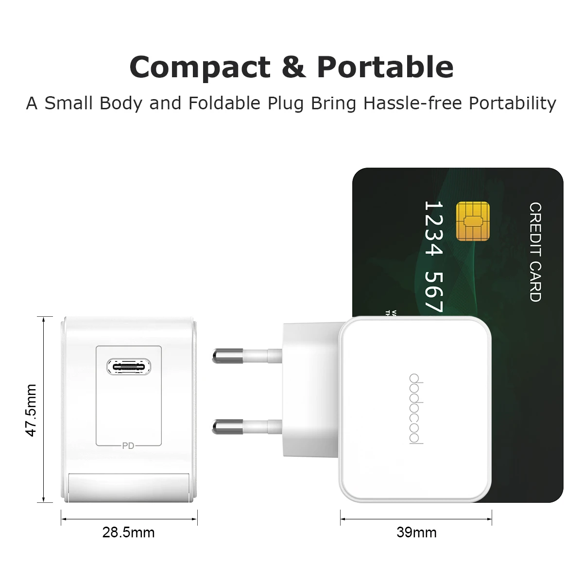 Dodocool USB зарядное устройство PD Type C настенное адаптер питания с подачей энергии для