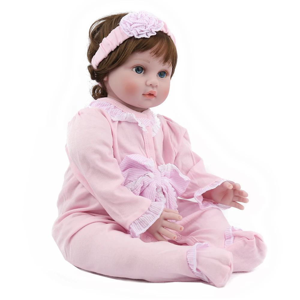 Куклы Новорожденные NPKDOLL 22 дюйма розовая одежда игрушки для девочек милые