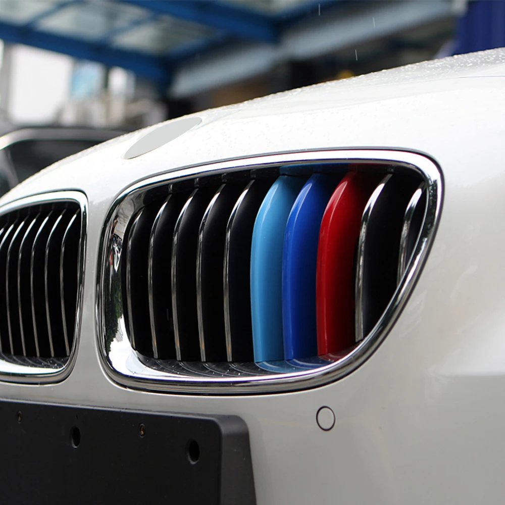 3 шт. 3D цвета для BMW 5 серии F10 2014-2017 автомобильный Стайлинг передняя решетка