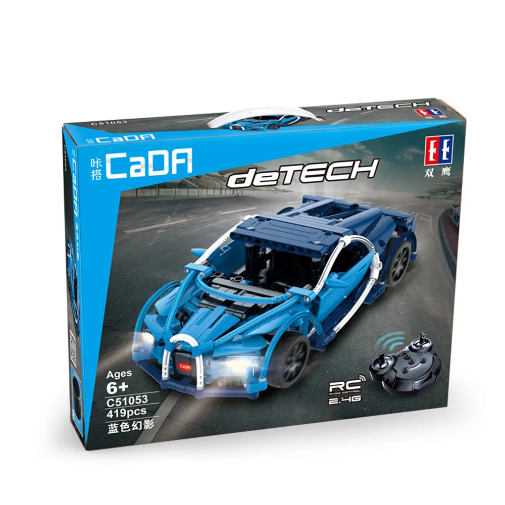 Cada Double E Technic гоночный автомобиль и электрический комплект строительные блоки
