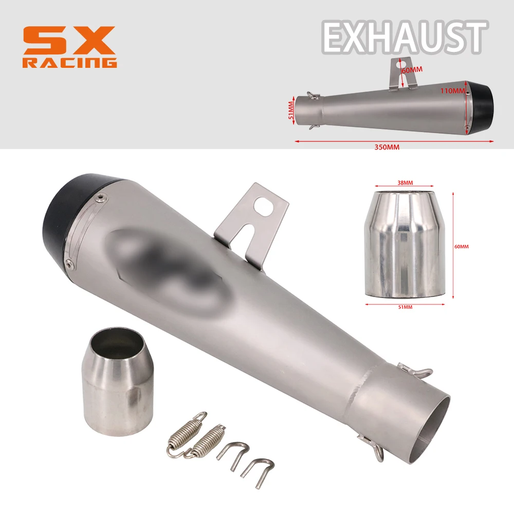 

Универсальный глушитель выхлопной трубы для мотоцикла 38 мм-51 мм M4 Escape GP для HONDA YAMAHA KAWASAKI CBR1000 YA001 YZF R1 R3 R6 M4 ZX6R