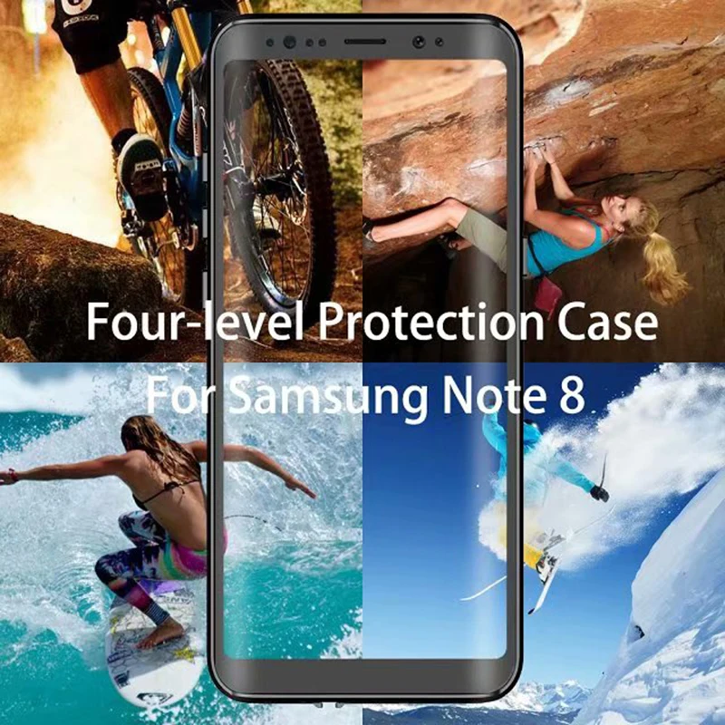 Водонепроницаемый чехол для Samsung Galaxy Note 9 8 S9 Plus iPhone X XR XS Max|Бамперы| |