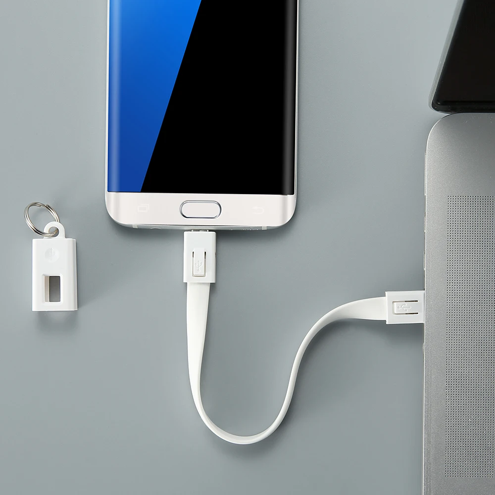 FLOVEME портативный брелок Micro USB кабель для Samsung Galaxy S7 Xiaomi Redmi 4X Note 4 телефон зарядное