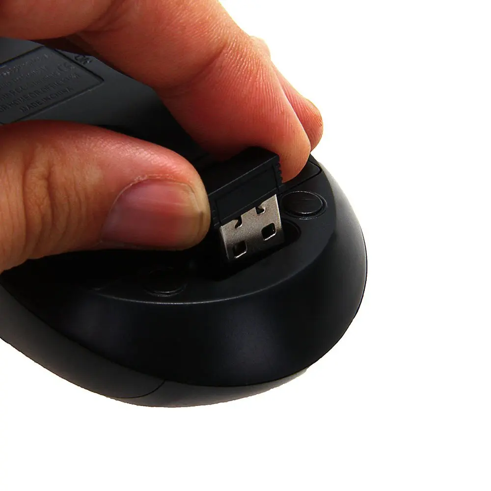 2 4 GHz беспроводная мышь USB черная 6 кнопок для компьютера ПК | Компьютеры и офис