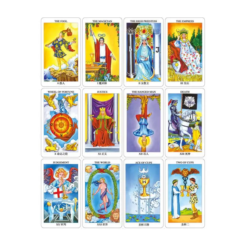Rider Вайт Таро Deck divination набор в том числе учебник книга карты сумка