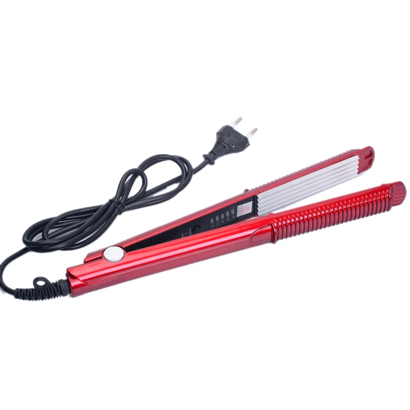 Лучшие продажи гофрированный выпрямитель для волос плоский утюг пушистые