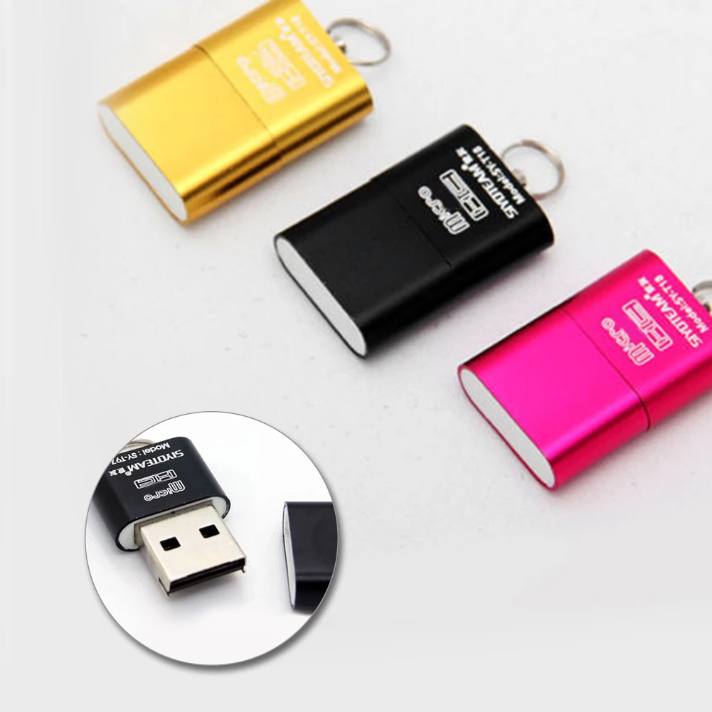 Высокоскоростной USB 2 0 интерфейс Micro TF T Flash кардридер адаптер легкий портативный