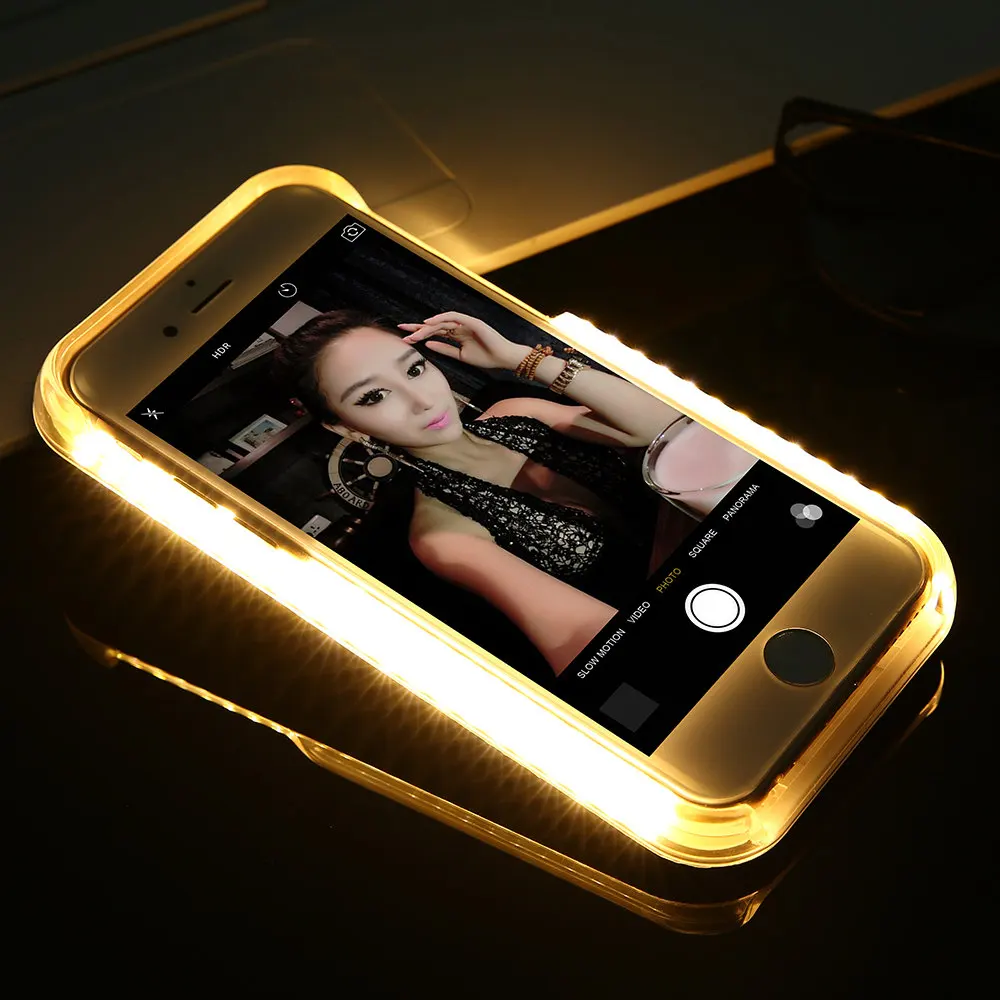 KISSCASE LED Flash Light чехол для iPhone X XS MAX XR 8 7 модный светящийся телефона 6 6S Plus задняя