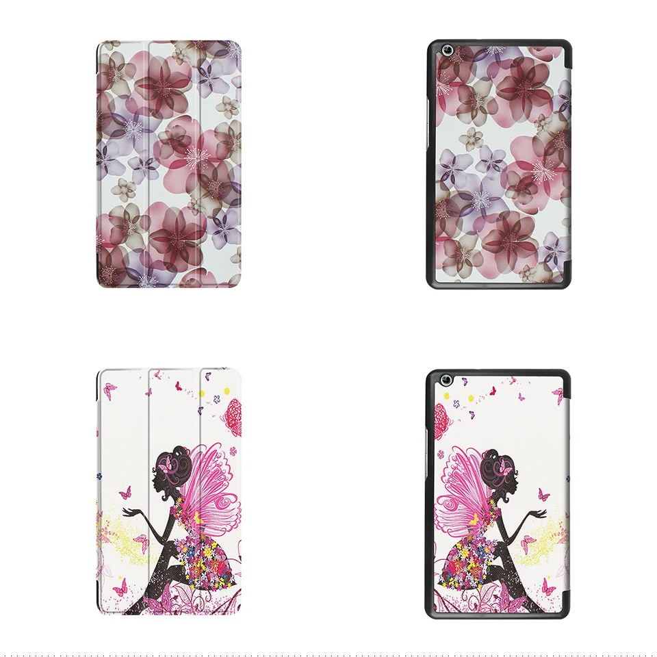 Чехол из искусственной кожи с рисунком для планшета Huawei MediaPad M3 Lite 8 0 | Компьютеры и