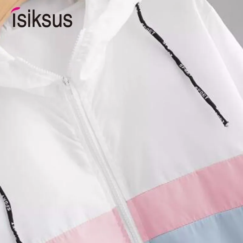 Женская ветровка Isiksus черная Базовая куртка с капюшоном и длинным рукавом на