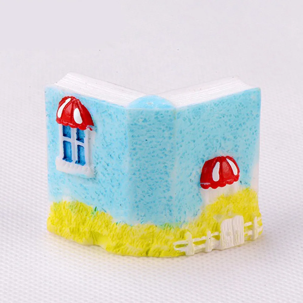 DIY Мини ремесло орнамент Смолы миниатюрный Сказочный Сад декоративная книга