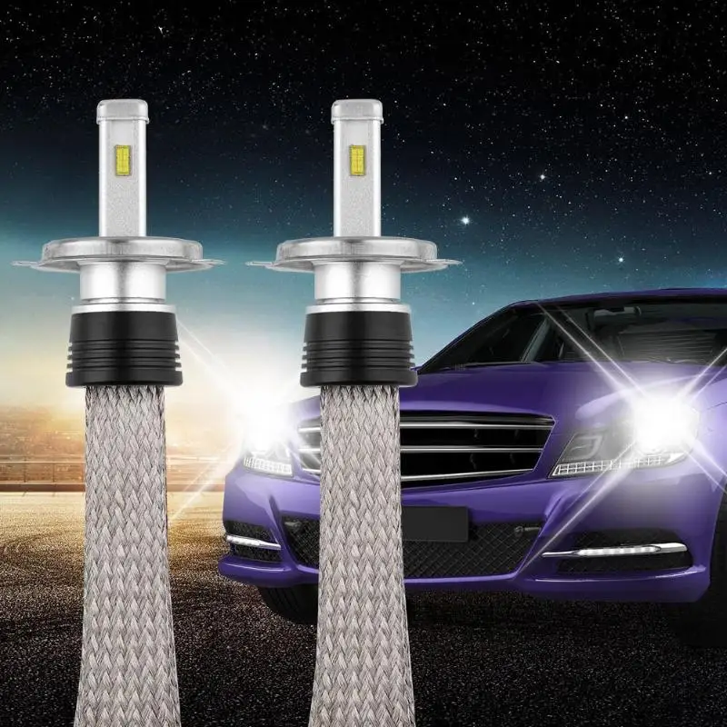 1 пара высокая яркость H1/H4 DC 8 32V 48W 5800LM ODS LED High + ближнего света автомобильные лампы для автомобильных