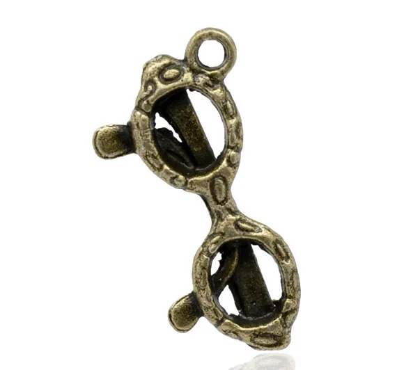 

Очаровательные Подвески для очков DoreenBeads 50, бронзовые, 22x11 мм (B13464), иу