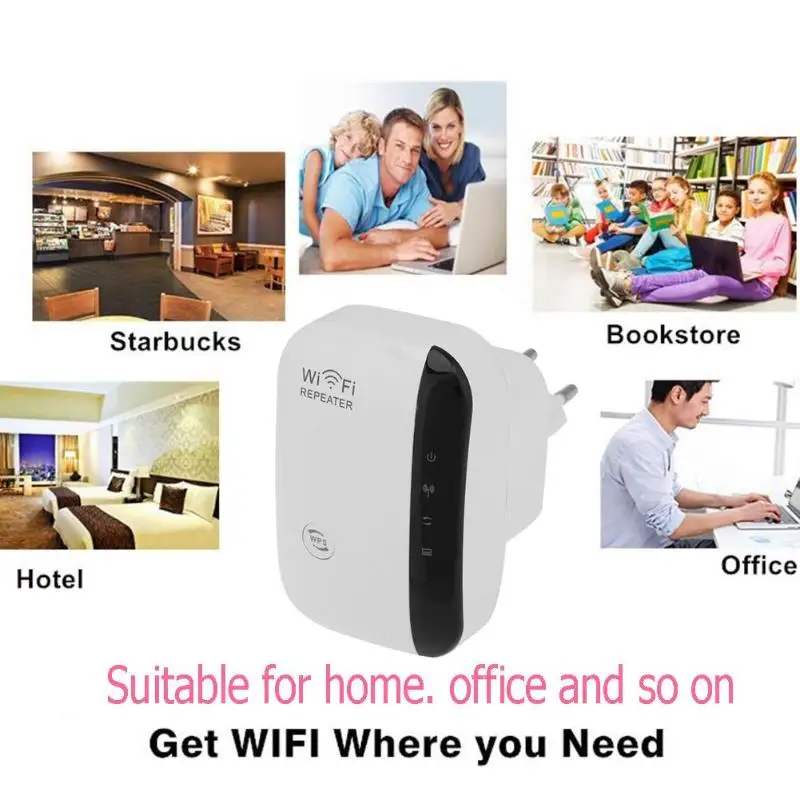 Беспроводной Wi Fi ретранслятор 300 Мбит/с Wifi удлинитель Ретранслятор с большим