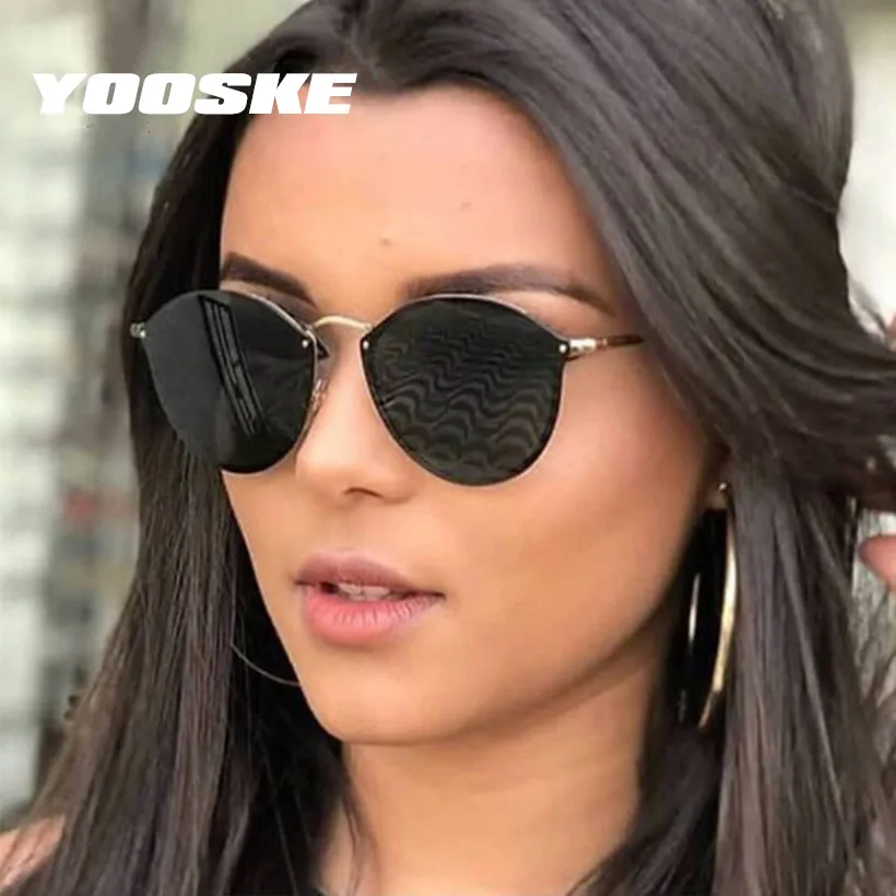 Солнцезащитные очки YOOSKE круглые для мужчин и женщин брендовые винтажные