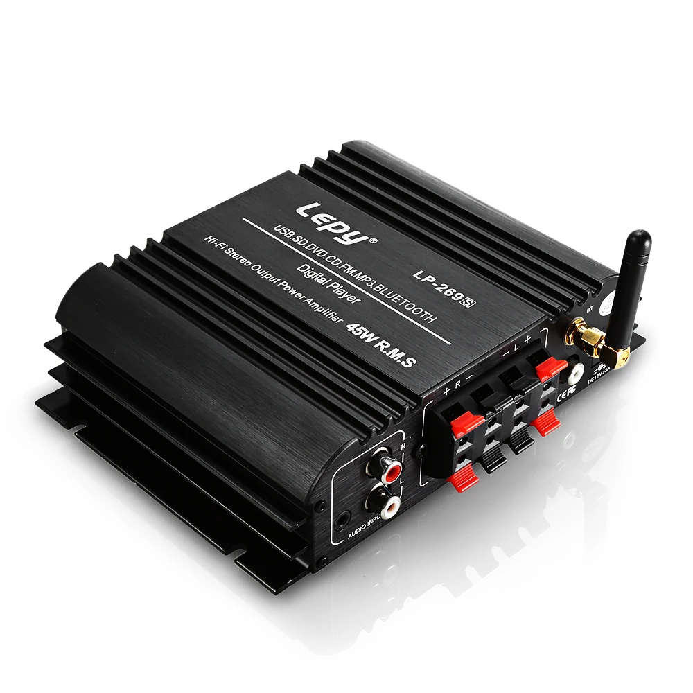 Lepy LP 269S Bluetooth автомобильный усилитель 2 канальный Hi Fi стерео аудио Поддержка SD USB FM