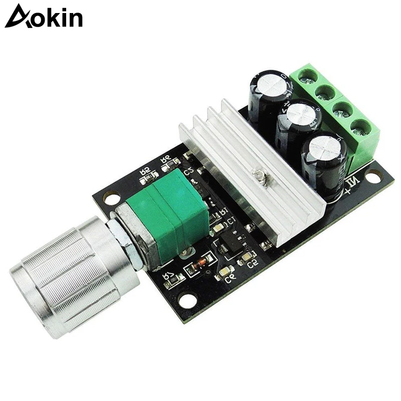 6V-28V 3A DC Motor Speed Controller PWM Variable Speed Regulator Governor Switch 1203B With Speed Control Knob dc motor speed controller switch module 6v 12v 24v 28v pwm motor speed controller 3a current regulator 1203bk governor switch