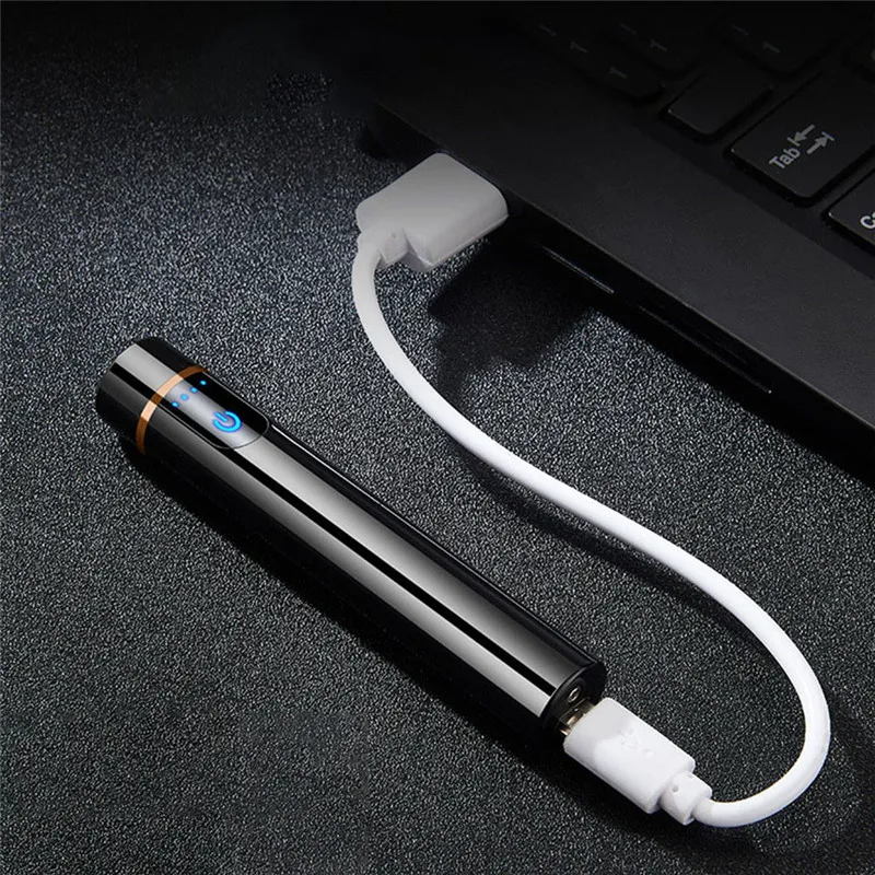 Mrosaa Вольфрамовая USB зажигалка ветрозащитный негорящий сенсорный выключатель