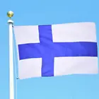 90x150 см Suomen Kansanvaltainen Tasavalta финский флаг Suomi баннер siniristlippu счастливые подарки Высококачественная полиэфирная ткань