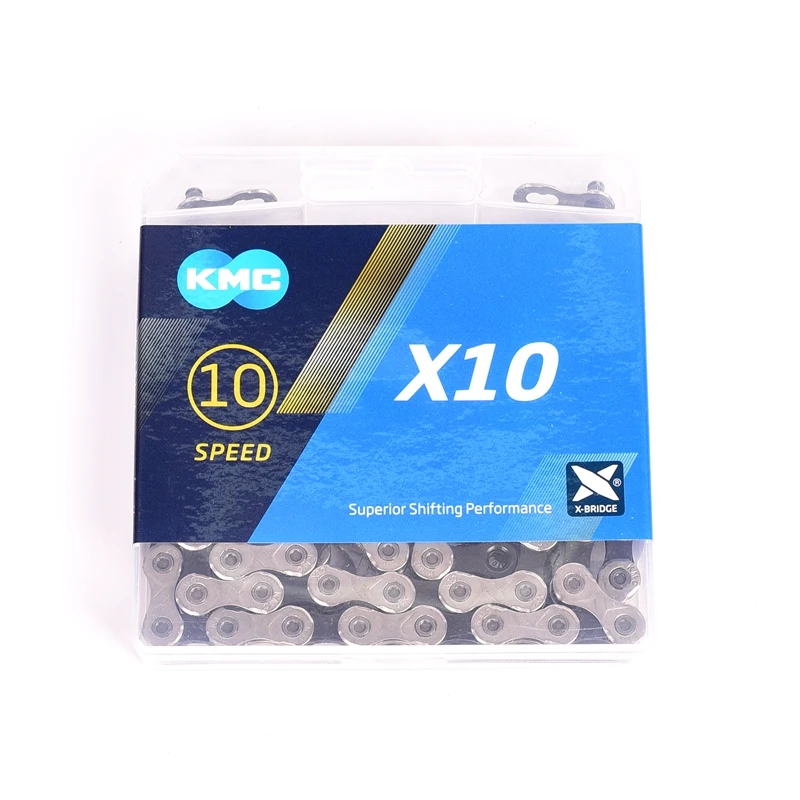 Цепь KMC X10 X10.93 MTB цепь для дорожного велосипеда 116L 10 скоростного Волшебная горная