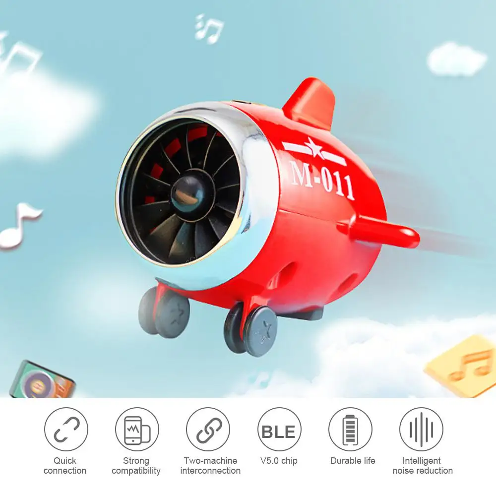Leegoal Bluetooth динамик s мини портативный беспроводной красный маленький самолет 5 0