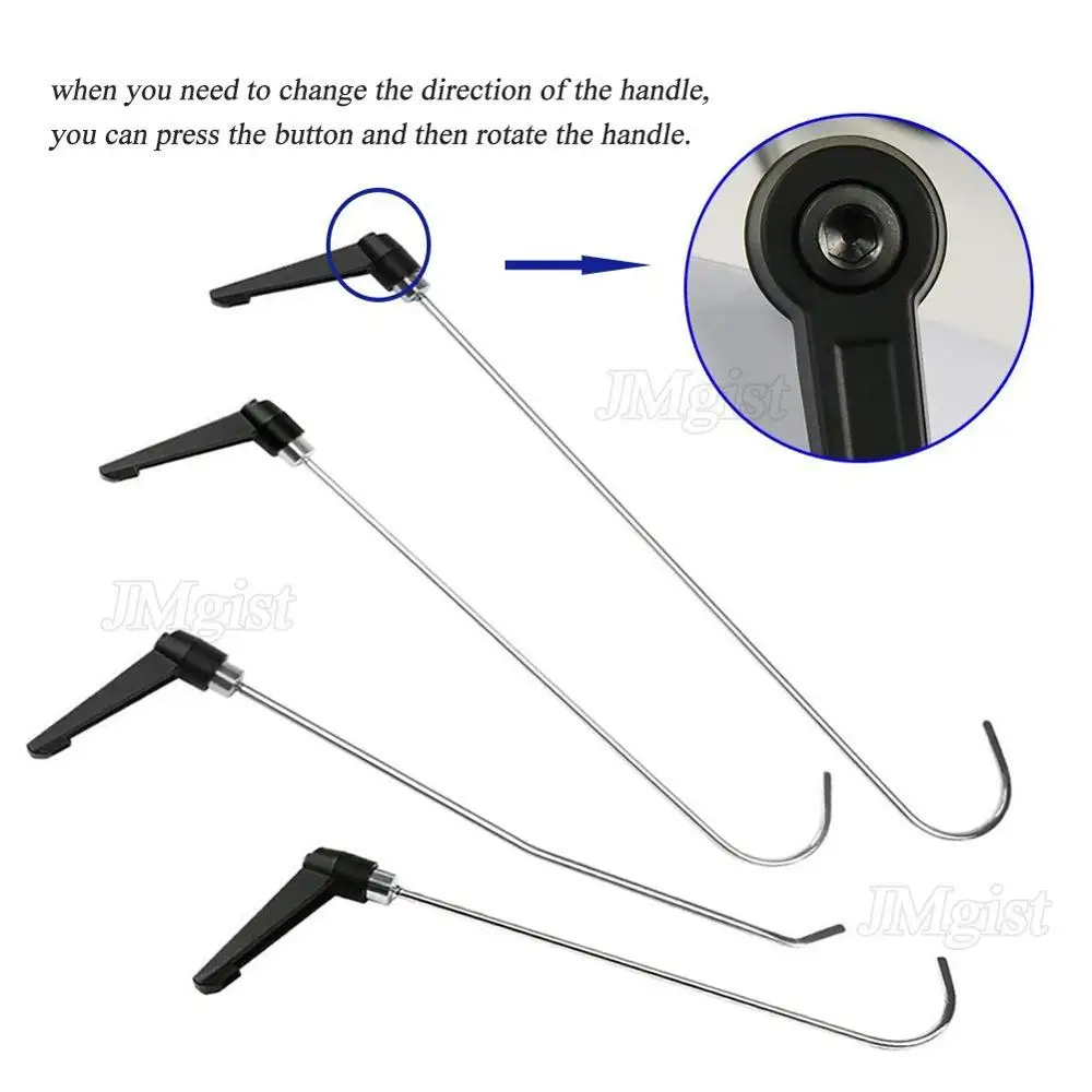 Preço Kits De Ferramentas De Reparo De Remoção De Dente Paintless 4pcs Rotate Hastes Remoção De Danos Causados Por Granizo Ding Carro Reparação Dent Haste Gancho Bomba Cunha