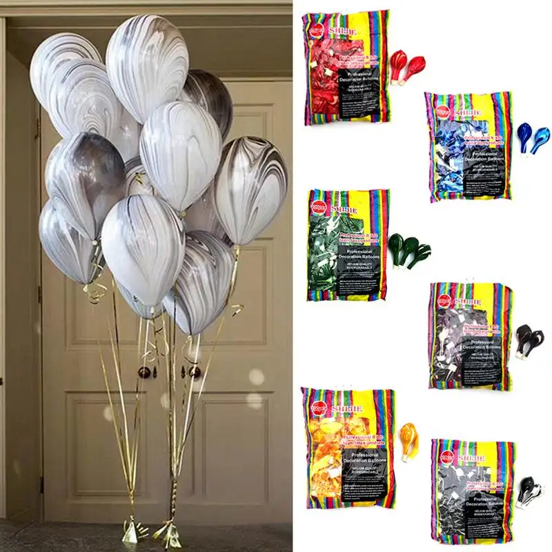 100PCS/Packs Durable Thickened Latex Balloon Colorful Festival Birthday Party Decoration Balloons Set Wedding Adult Dec | Дом и сад