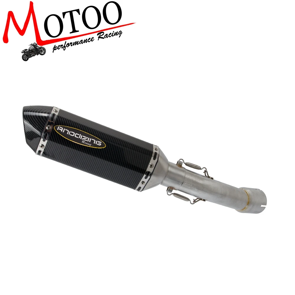 Выхлопная система мотоцикла без шнуровки средняя труба для YAMAHA FZ1 FZ1000 FZ1N FZ1S Fazer 2006