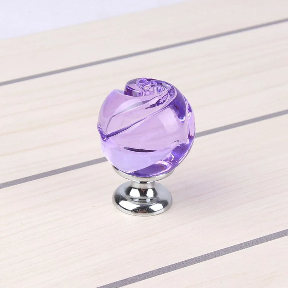 Хрустальная прозрачная дверь выдвижной ящик для шкафа Мебельная ручка с резьбой