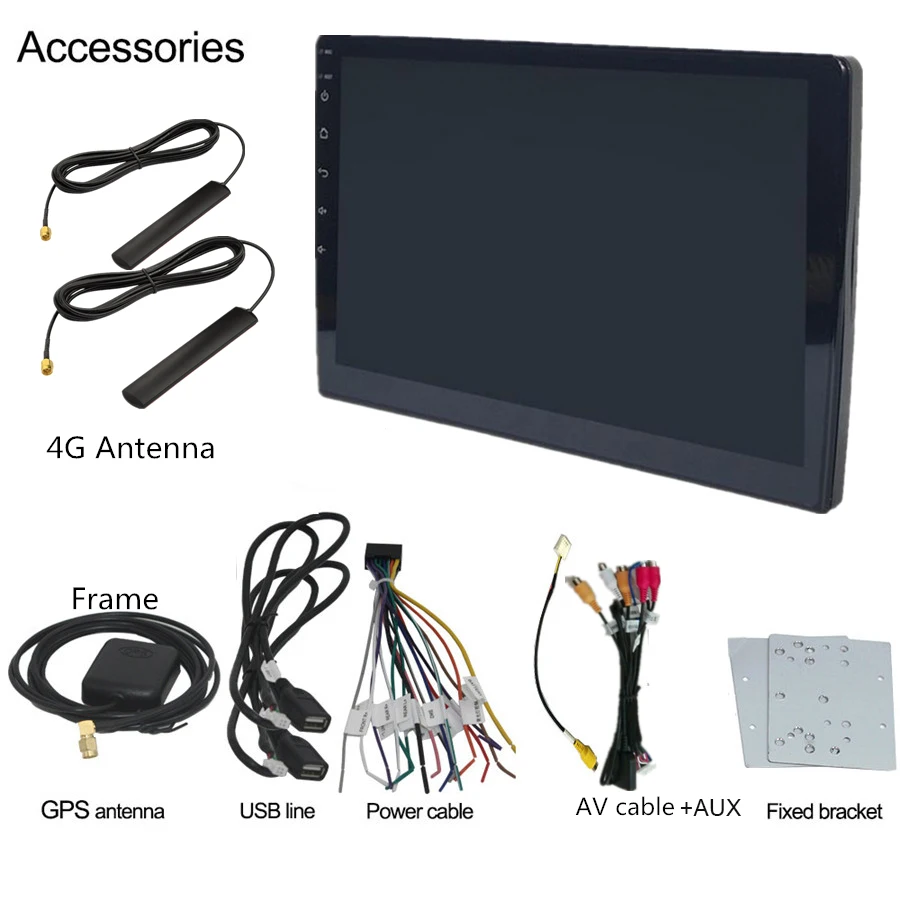 Автомагнитола 10 &quotна Android 6 0 с gps Wi Fi 4G LTE BT DAB Mirror Link OBD четырехъядерный процессор 1 +