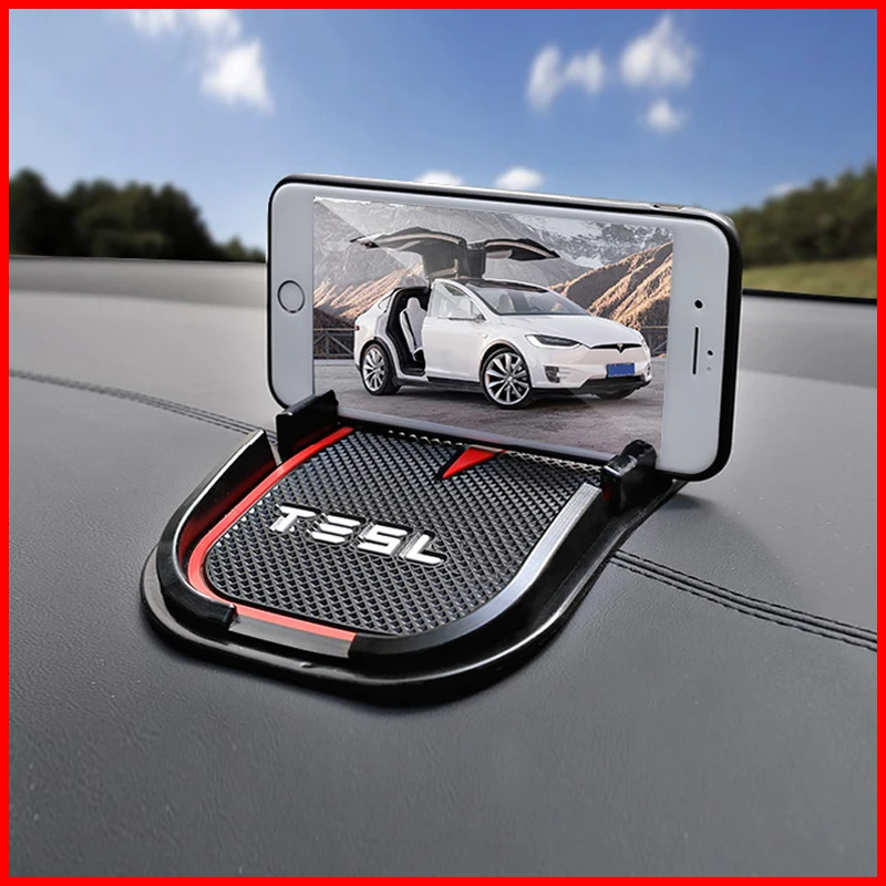 Противоскользящий коврик для автомобиля липкий с логотипом на приборной панели