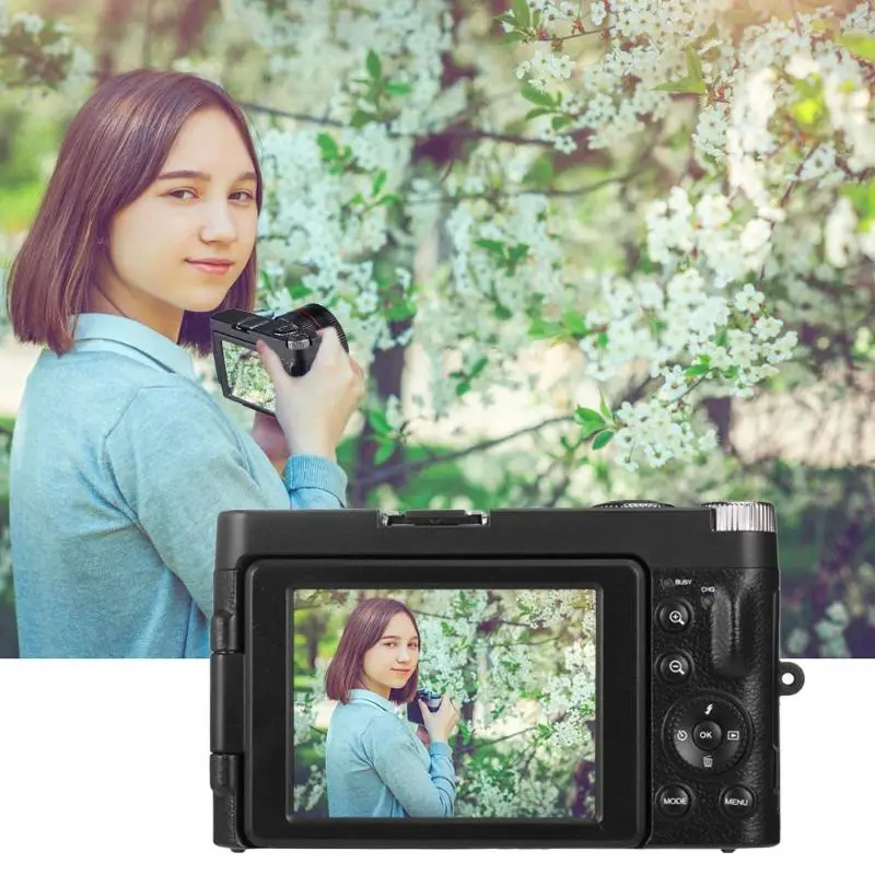 16X оптический зум 1080 P 3 0 дюймов дисплей 180 градусов вращения цифровой камера