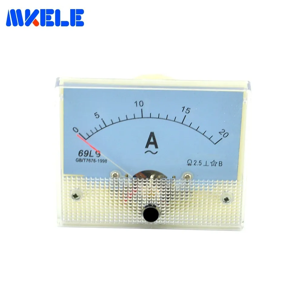 Аналоговый амперметр Makerele AC 69L9(20A) панель измеритель тока указатель