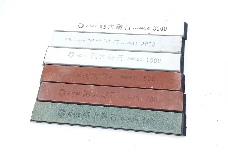 

NEW 6pcs Olistone Polishing Stone 80#-3000# Fixed Angle Whetstone For Kitchen Knife Sharpener Professional Sharpening System