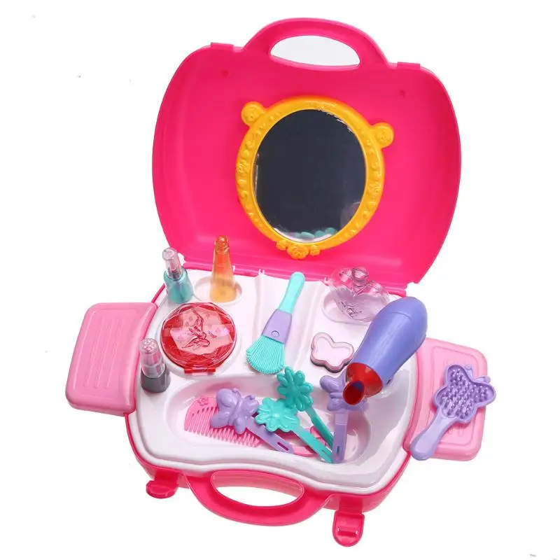 Моделирование косметичка для маленьких детей обувь девочек Макияж Tool Kit Box играть