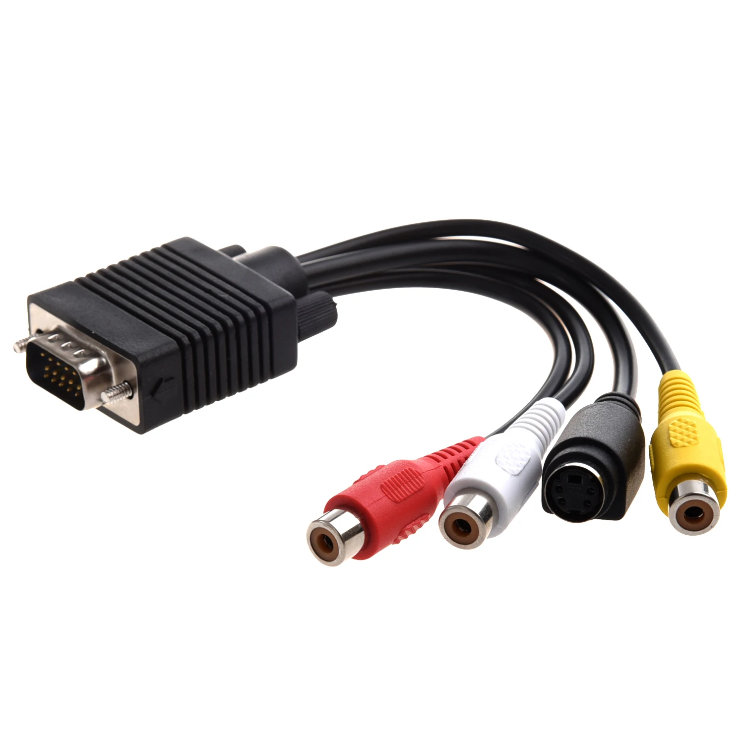 VGA адаптер для ТВ S Video RCA Out кабель ПК видео|Кабели HDMI| |