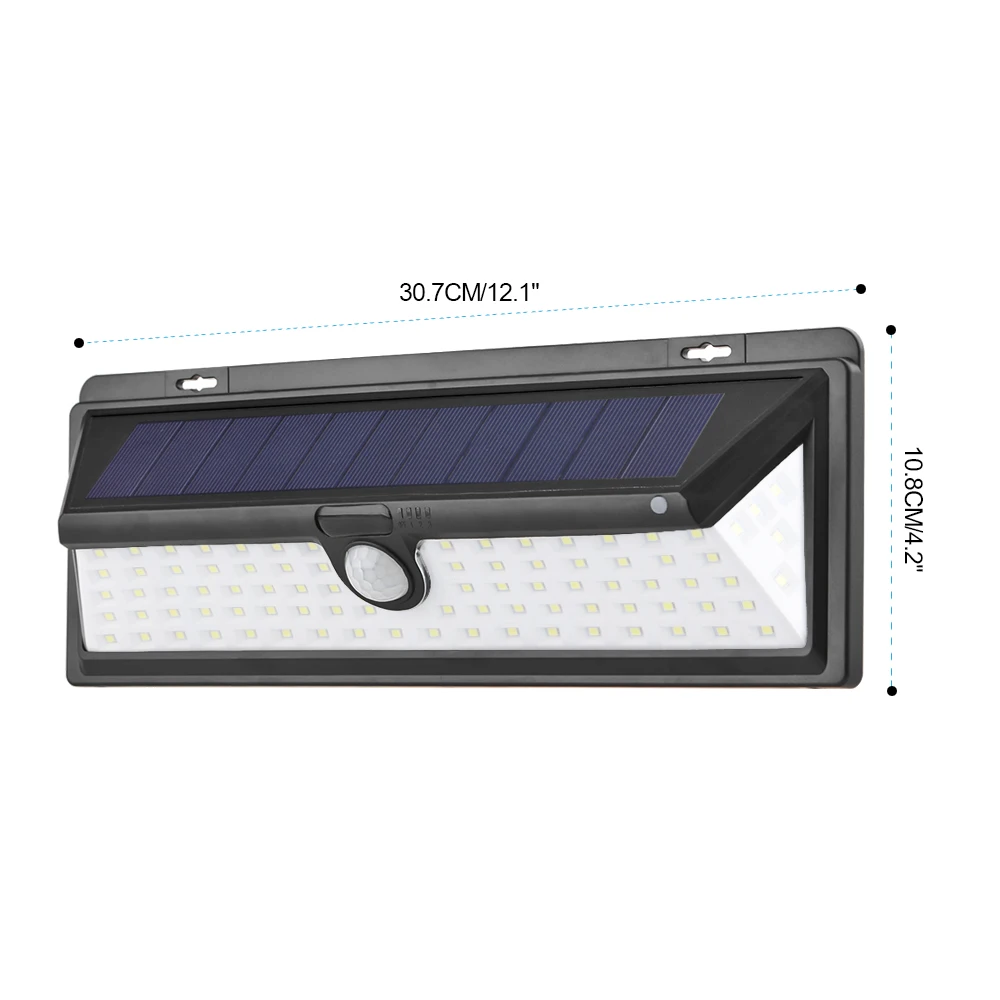 90-LED лампа на солнечной батарее с датчиком движения человека инфракрасный PIR