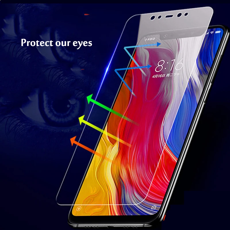Закаленное стекло для защиты экрана Xiaomi Redmi 5 4 6 Plus 4X3 3 S светильник MicroData с защитой
