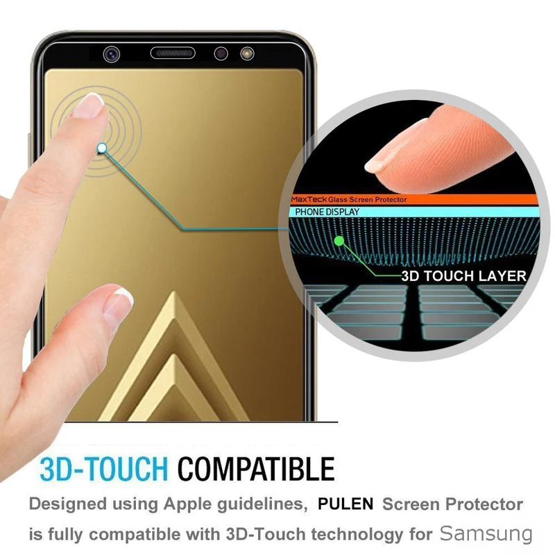 Не полная Защита экрана для samsung s8 закаленное стекло 9H 2.5D A8 A8plus A6 A6plus J4 J4plus J6 J6plus S7