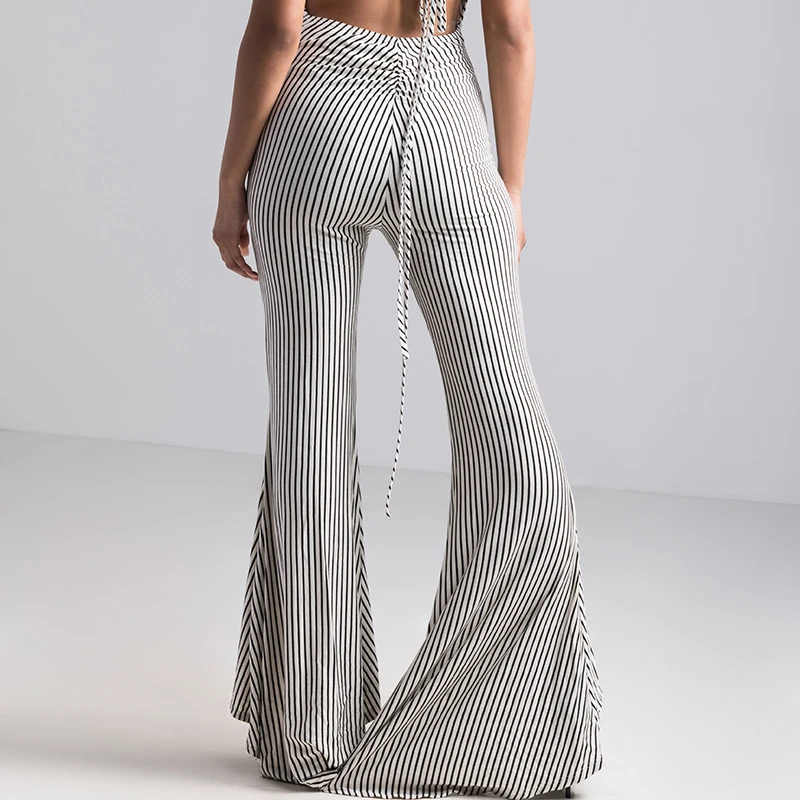 Их назад детали комбинезон с расклешенными штанинами| |